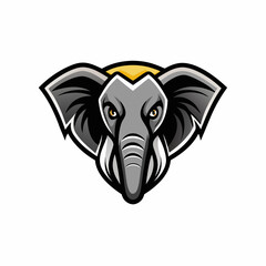 elephant head logo vector illustration svg