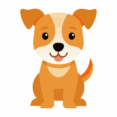 Cute dog cartoon vector icon illustration svg