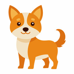 Cute dog cartoon vector icon illustration svg