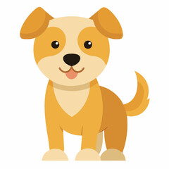 Cute dog cartoon vector icon illustration svg