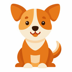 Cute dog cartoon vector icon illustration svg