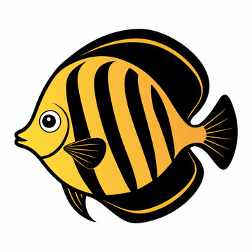 recommend clip art: Solid black outline Discus animal vector  illutration