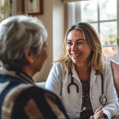 Doctor in White Coat Speaking With Elderly Patient