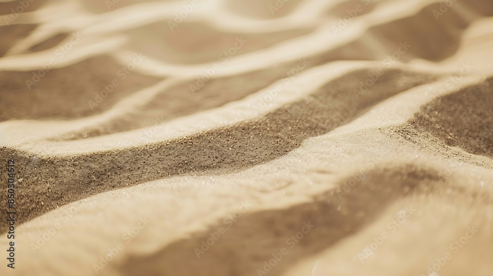 Poster beige sand texture natural background close up sandy beach sand on shore sea waves textured dunes li