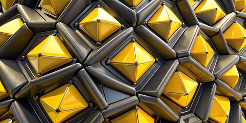 Abstract 3D technology background. Futuristic geometric background for your presentation.