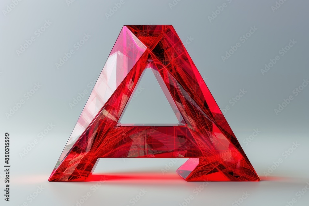 Fototapete a 3d illustration of the letter a with depth and dimensionality perfect for modern and eye-catching 