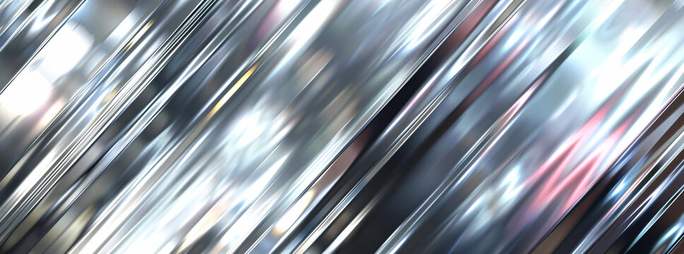 Steele background, silver metal texture, light reflection and highlight