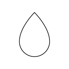 Water drop outline icon