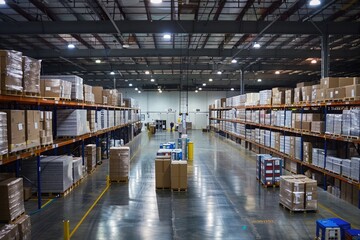 Logistics and Distribution front of a stack shipping containers, ideal for related to logistics, transportation, and distribution