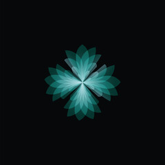 abstract background with flower