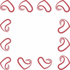 Digital paper, heart paper, seamless paper, seamless pattern, pattern, boho, boho pattern, paper