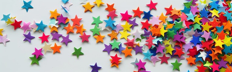 Festive Star Confetti Celebration