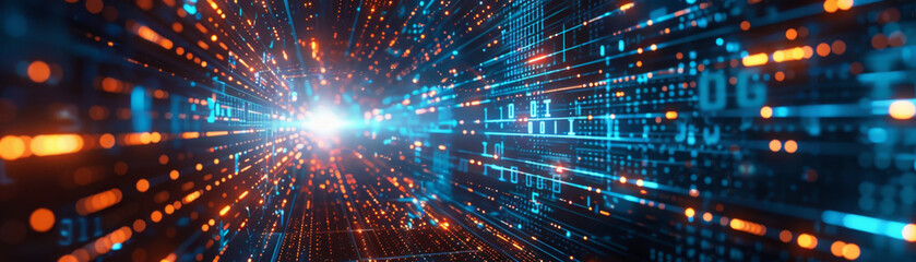 Obraz premium Sharp focus background image for technology big data.