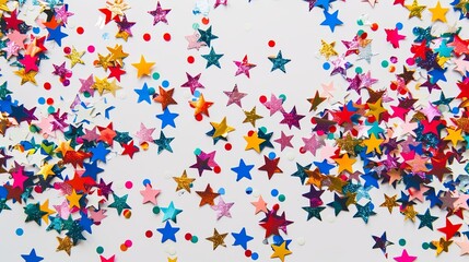 Festive Star Confetti Celebration