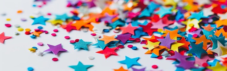Obraz premium Festive Star Confetti Celebration