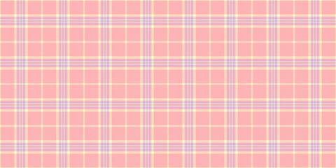 Individuality check fabric pattern, production seamless plaid tartan. Infinity textile background texture vector in light and lemon chiffon colors.