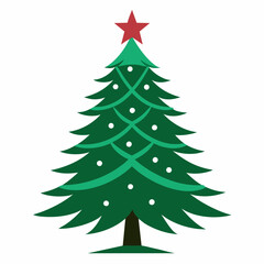 Fototapeta premium christmas tree illustration
