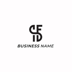 design logo combine letter F and letter S