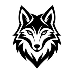 wolf head vector