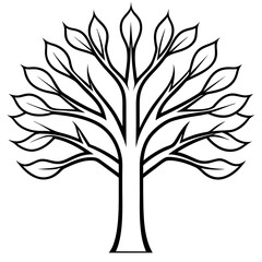 tree silhouette vector illustration