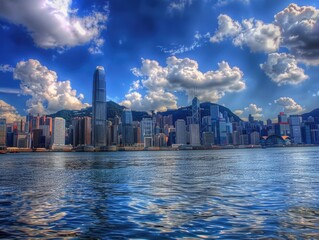 Obraz premium Hong Kong Skyline