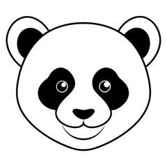 panda with a smile