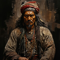 Naklejka premium Pahlawan Warrior