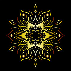 luxury ornamental mandala design background, Decorative ornamental Mandala in ethnic oriental style, Vintage decorative elements