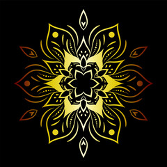 luxury ornamental mandala design background, Decorative ornamental Mandala in ethnic oriental style, Vintage decorative elements