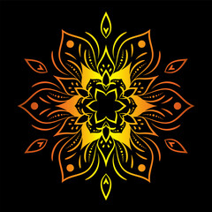 luxury ornamental mandala design background, Decorative ornamental Mandala in ethnic oriental style, Vintage decorative elements