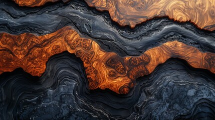 Obraz premium a background from an overhead view that is a mixture of marble and hardwood