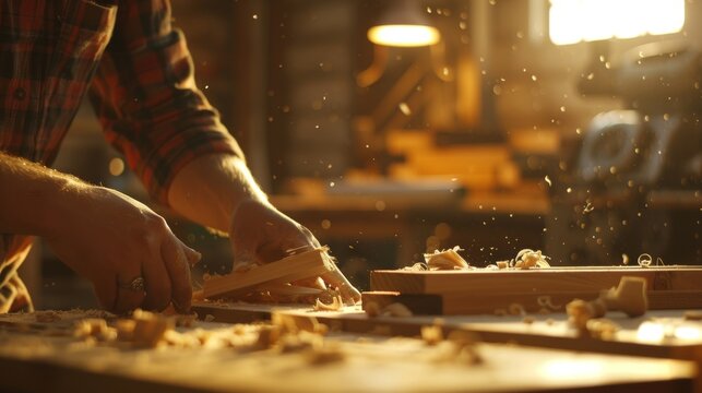 Unfocused students honing their woodworking skills