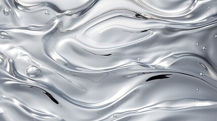 Liquid mercury texture with metallic shine