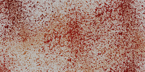 Red stain rusty metal texture old terrazzo surface isolated overlay decorative vintage vector background.