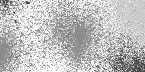 Black and white stain rusty metal texture old terrazzo surface isolated overlay decorative vintage vector background.