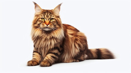 cat isolated on white background