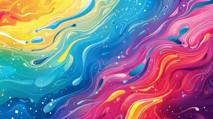 Obraz premium Abstract Colorful Swirls Background