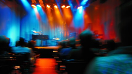 The stage was a distant blur as the audience leaned in to catch every word.