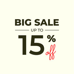 Special discount up to 15% off and Flat design
