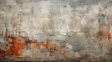 Rough concrete wall with weathered texture