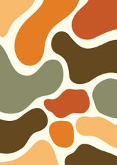 Abstract retro hand drawn pattern background 