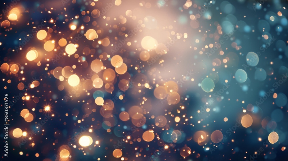 Leinwandbilder a blurred bokeh background with sparkling lights, adding a festive and celebratory atmosphere to des