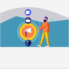 people with few flat icon