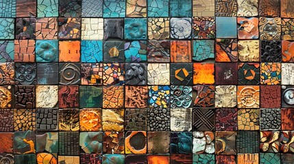 Mosaic tiles wallpaper