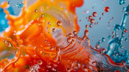 Colorful Water Droplet Splash