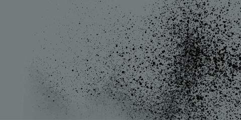 Black and white stain rusty metal texture old terrazzo surface isolated overlay decorative vintage vector background.