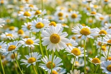 Pola białych kwiatów - Złocienie
