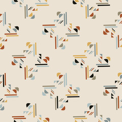 Textile motif seamless pattern. Lux fabric design textile swatch ladies dress, man shirt all over print block. 