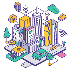 Digital Online Services, showcasing a variety of services such as shopping, communication, finance, or entertainment