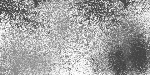 Black and white stain rusty metal texture old terrazzo surface isolated overlay decorative vintage vector background.
